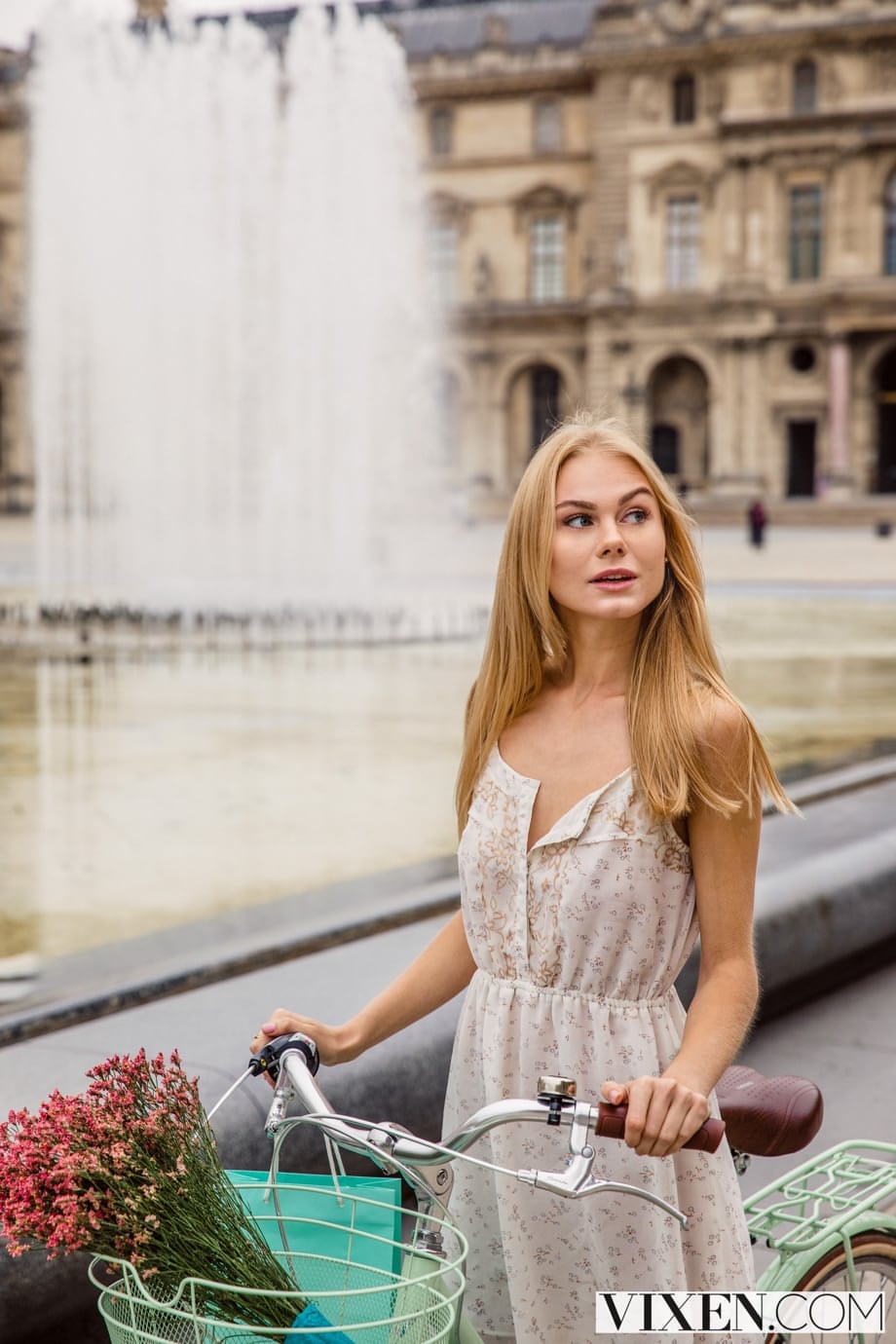Sultry Nancy A poses provocatively in lingerie then gets pounded hard in Paris - 3