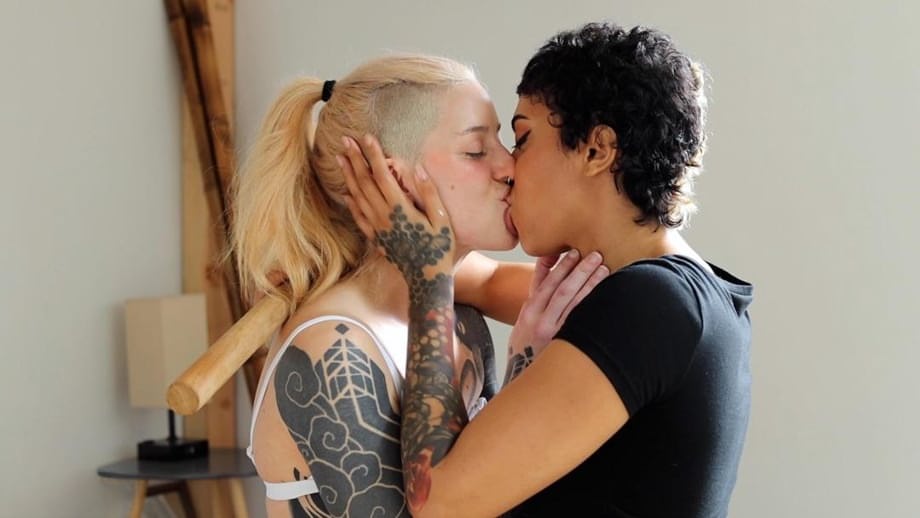 Cam Damage submits big ass to lesbian BDSM pounding bondage frenzy - 20