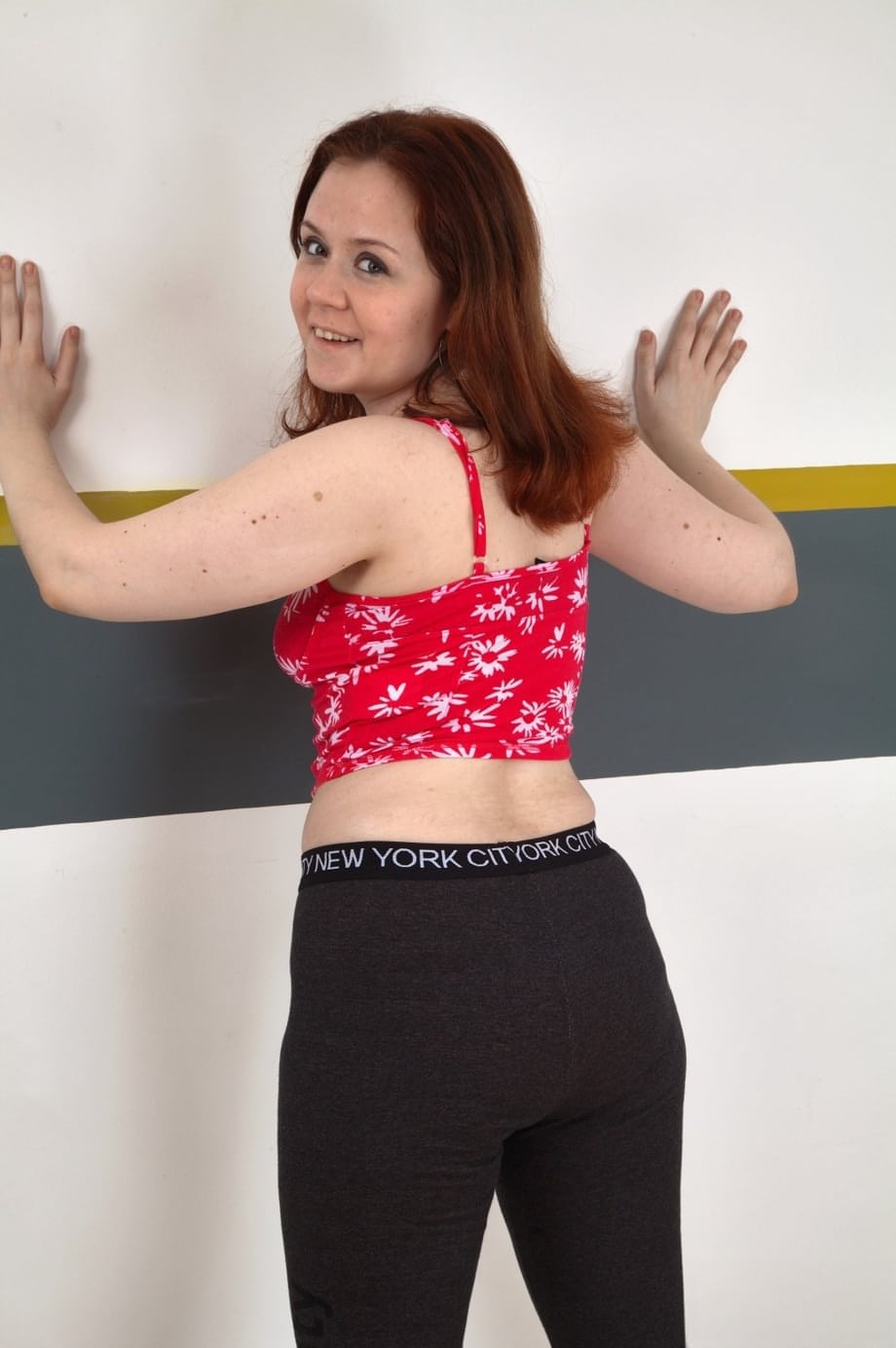 Kathy strips bare in heels showing her ripe hairy wet amateur twat - 2