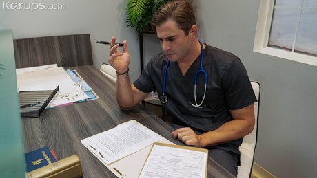 Kylie Rocket rides and swallows her doctor's hard throbbing cock - 3