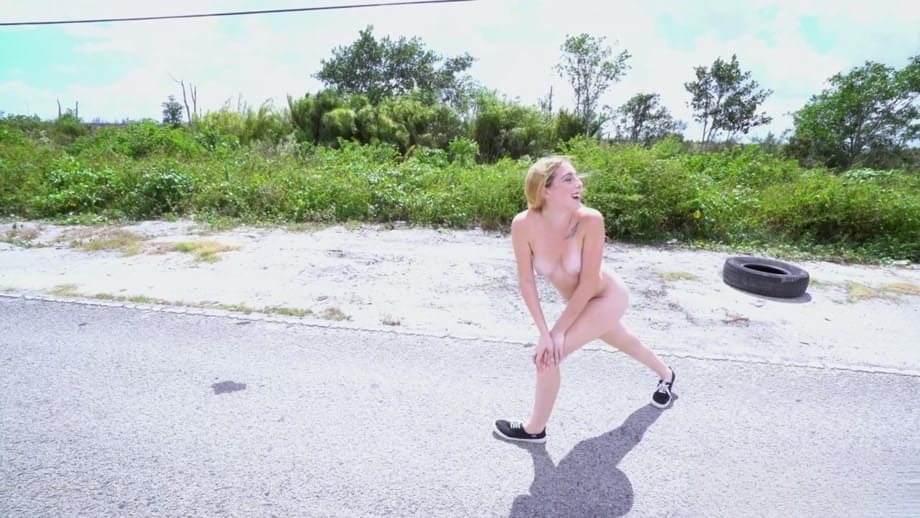 Melody Parker, une adolescente blonde, suce une queue avant d'être baisée violemment dans une camionnette. - 21