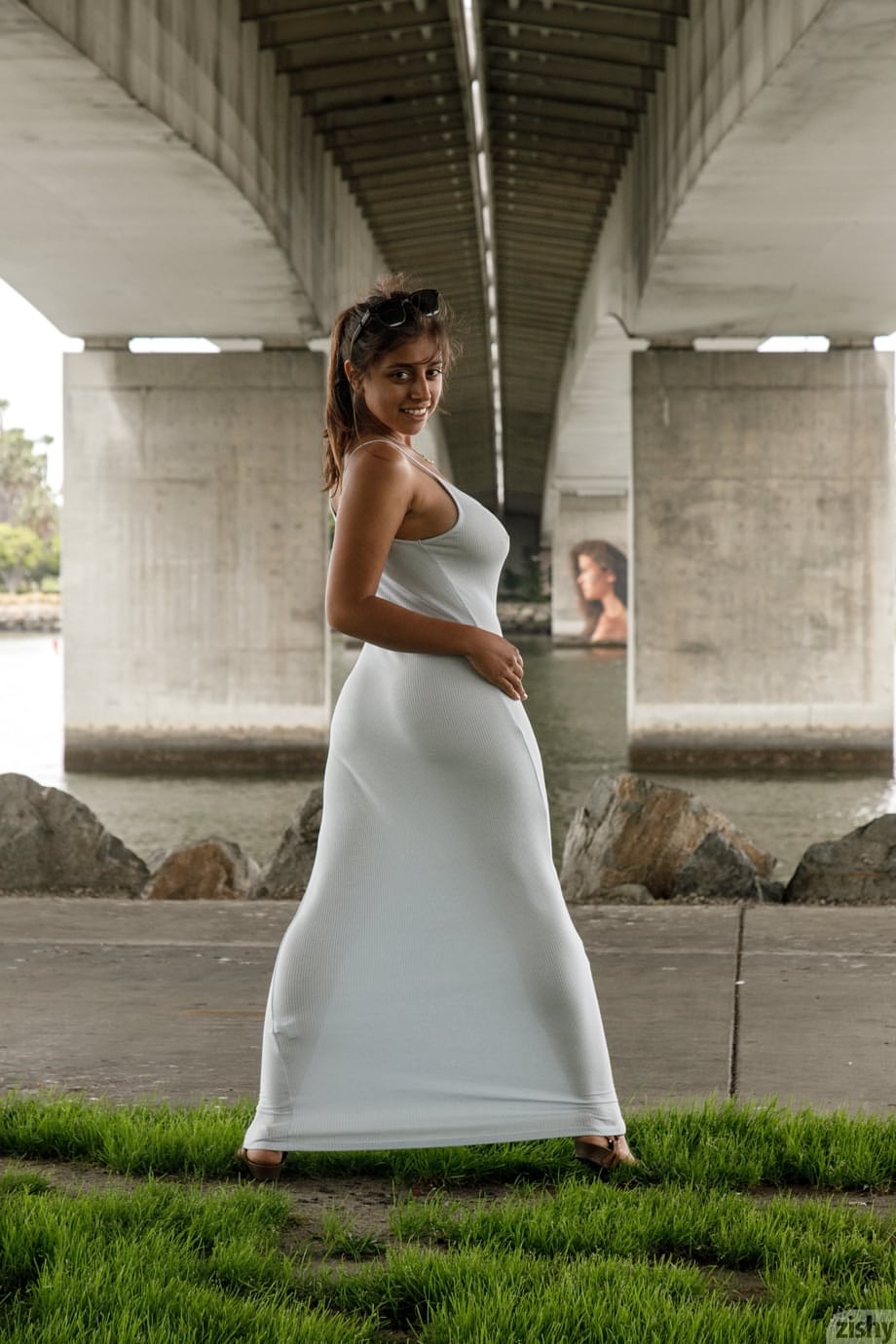 Ella Knox Seductively Teases With Massive Tits And Booty In Tiny Dress - 1