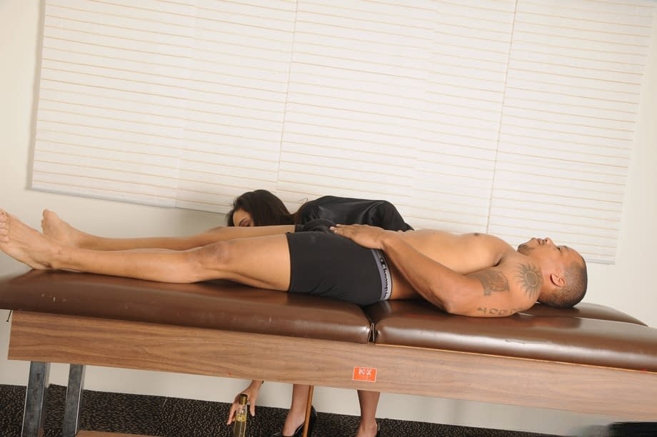 Trinity St Claire craves hardcore penetration after giving her lucky client an oiled massage - 2