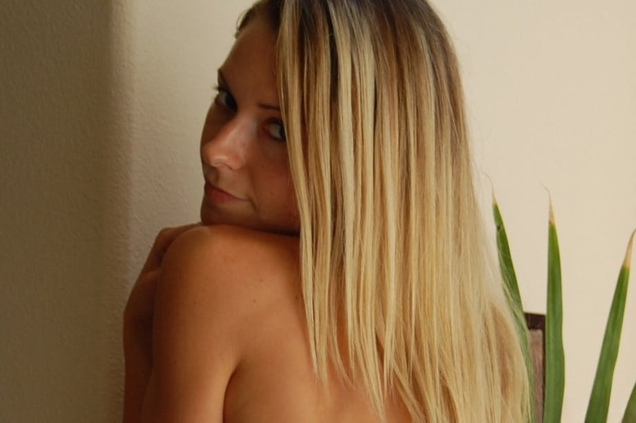 Lena A seductively peels away her tiny dress to reveal her petite tits and round ass - 18