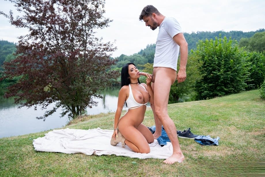 Megan Fiore takes wild lakeside fucking with her dripping pussy and sexy curves on full display - 21