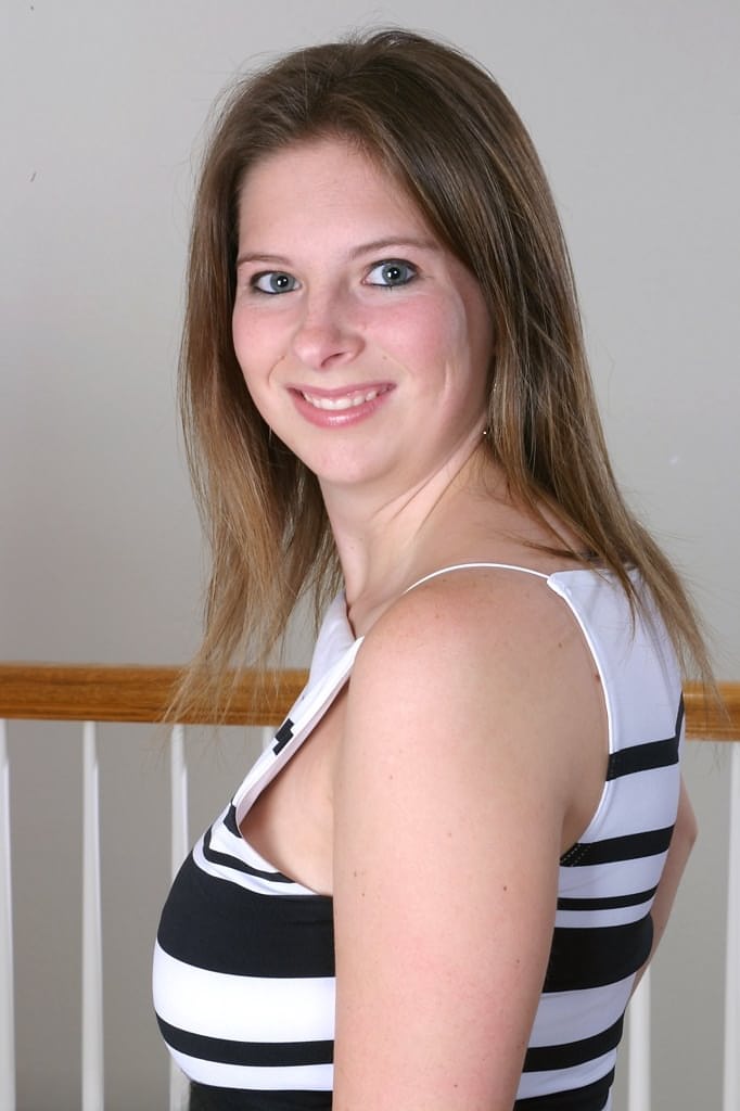 Busty Blue-Eyed Wendy Teases Her Massive Tits and Opens Wide - 1