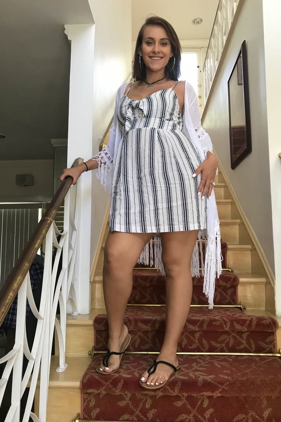 Indica Monroe flaunts her pregnant curves, teasing naked body and wet pussy in solo display - 1