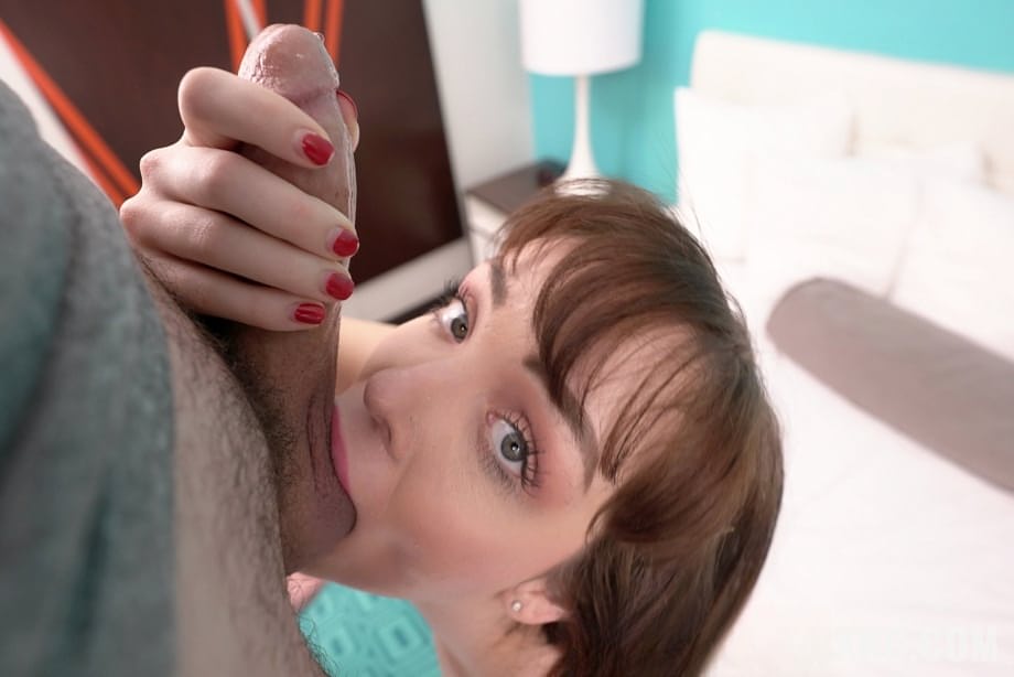 Naked Aliya Brynn savagely deepthroats throbbing dick in raw POV frenzy - 20