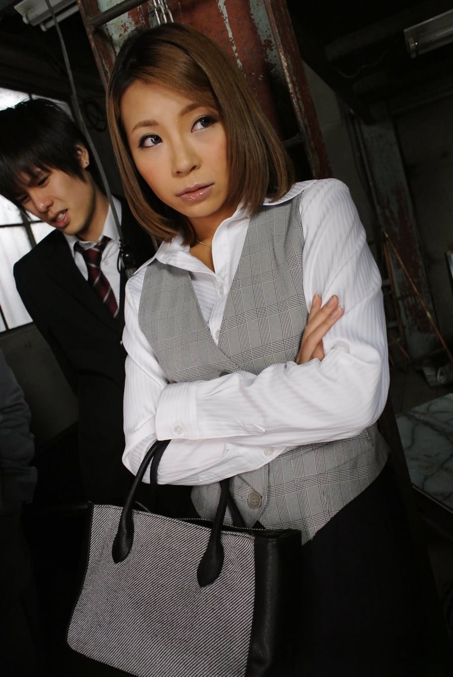 Sumire Matsu ravished hard as bound secretary in workplace group gangbang frenzy - 2