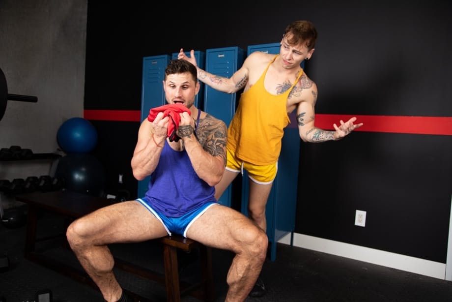 Devin Franco enjoys a sweaty gym threesome with hungry muscle studs - 6