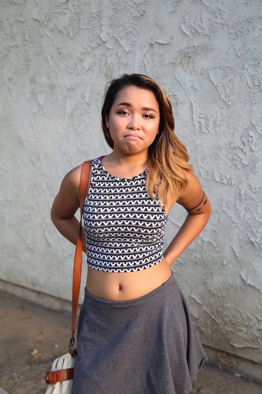 Riley Moon's Asian amateur tits exposed during intense blowjob before hardcore sex - 1