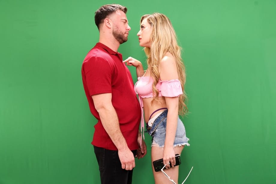 Blake Blossom's massive breasts shake wildly as her friend's thick cock pounds her doggystyle - 13