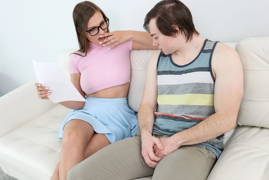 Sizzling Kenzie Love indulges in steamy taboo romp with eager stepson - 1