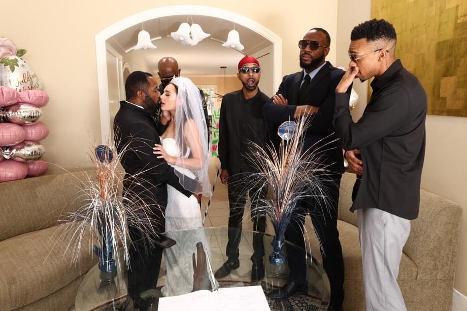 Jordan Deep celebrates with massive interracial cock in her slutty wedding day gangbang fantasy - 8