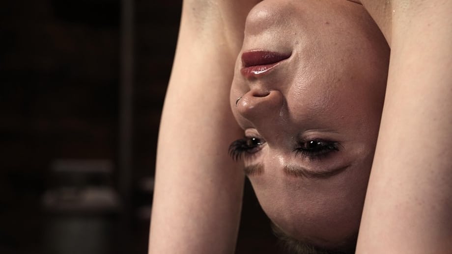 Hazel Paige gagged and stuffed hard in intense bondage play - 1