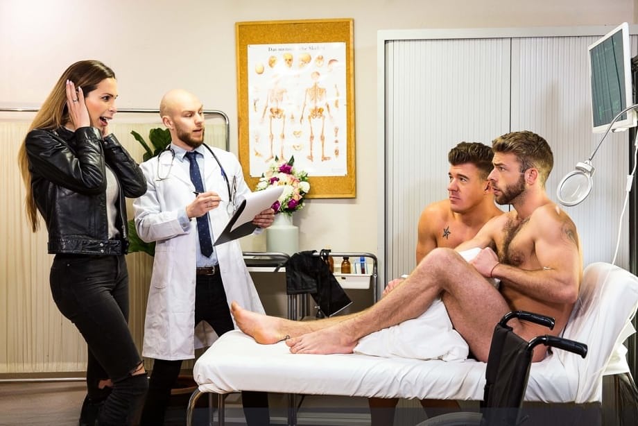JJ Knight dominates Gabriel Phoenix in a sweaty rough hospital fuck - 17