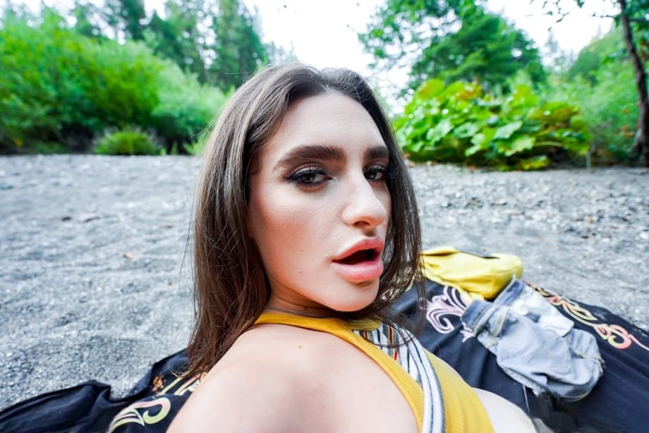 Mila Taylor's massive teen booty gets pounded doggy style outdoors - 11