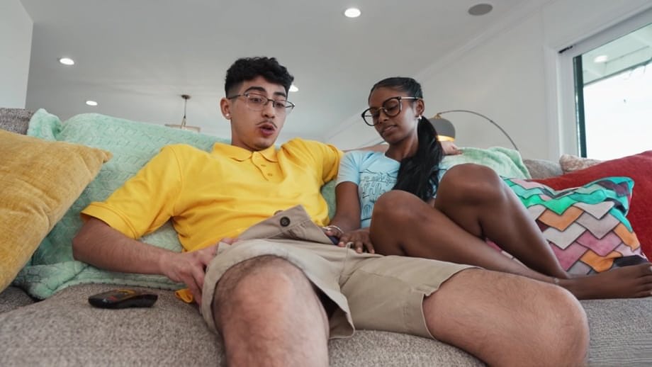 Jasmine Sherni eagerly rides her stepbrother's thick cock in hardcore passion - 1