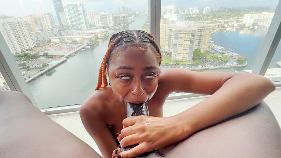 Destiny Mira’s wicked POV deepthroat worship for an oozing ebony shaft - 15