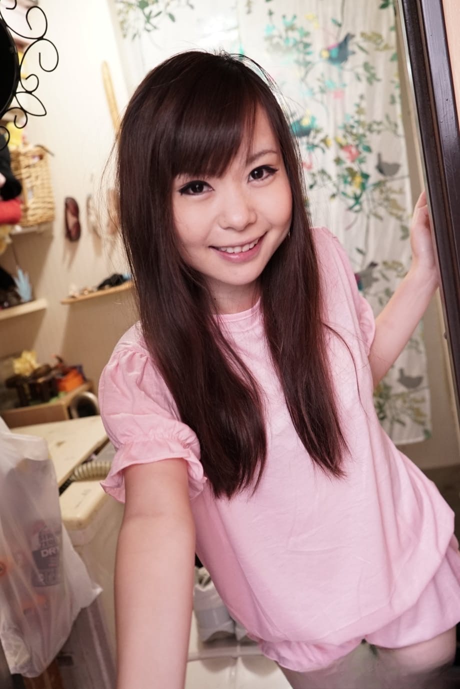 Petite Asian babe Mai Kawasumi gets help with toying her horny pussy