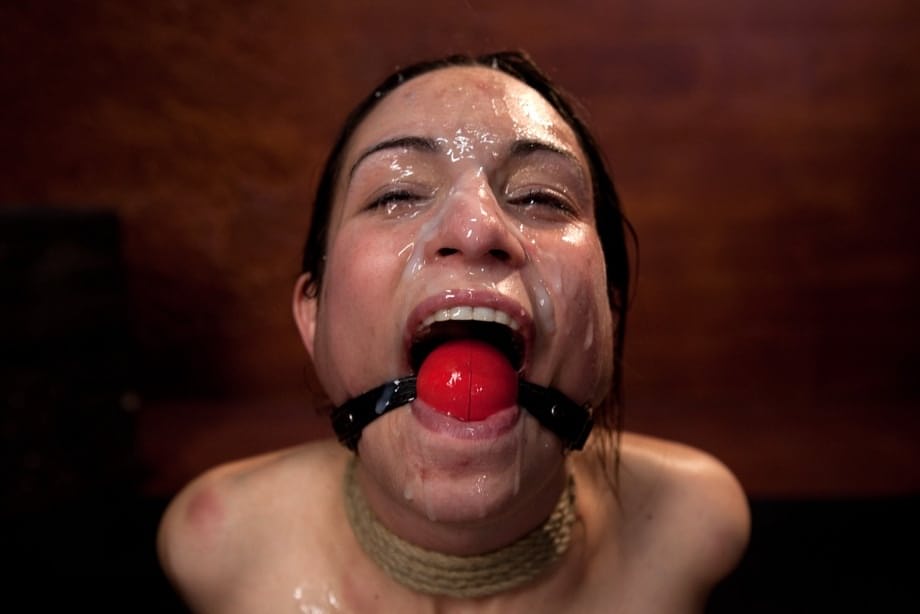Amber Rayne Petite MILF Submitting Holes for Rough BDSM Gangbang Drilling - 14