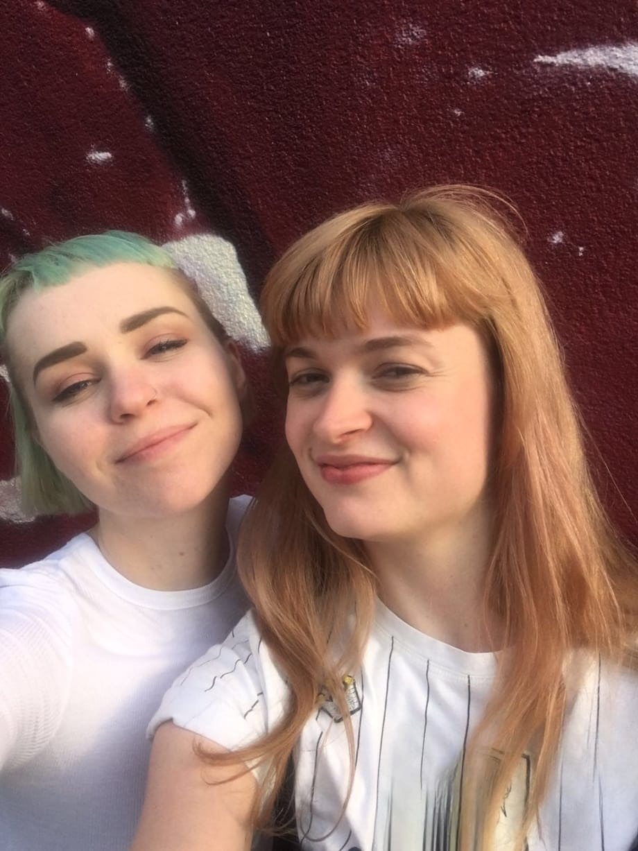 Laney Day and Cassandra bare all posing their perfect emo bodies teasingly outside - 1