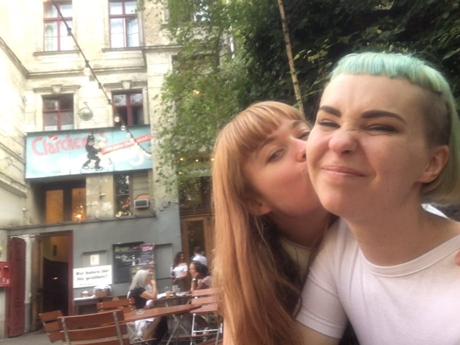 Laney Day and Cassandra bare all posing their perfect emo bodies teasingly outside - 6