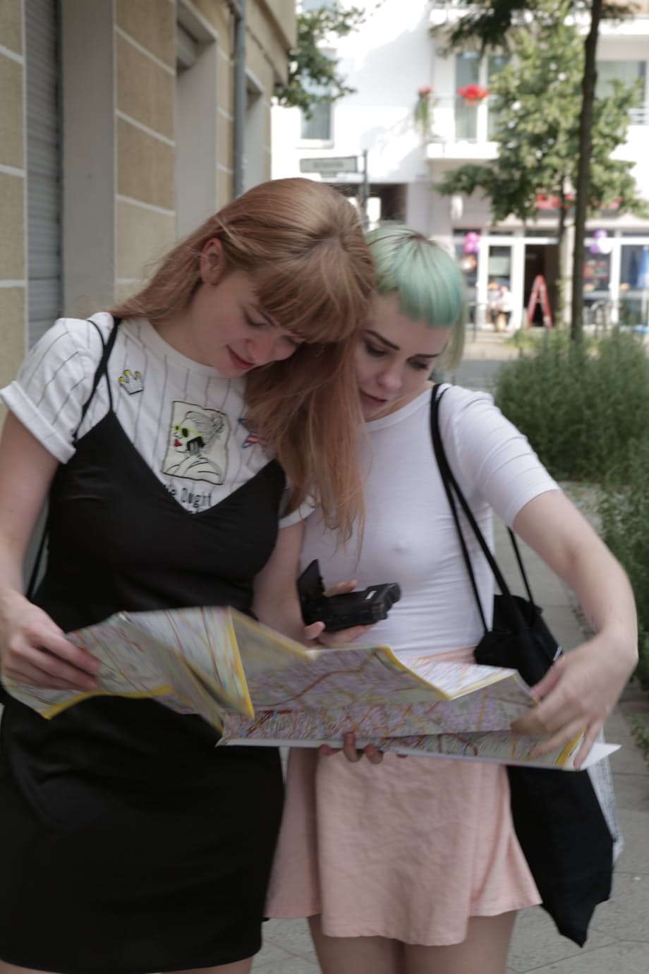 Laney Day and Cassandra bare all posing their perfect emo bodies teasingly outside - 13