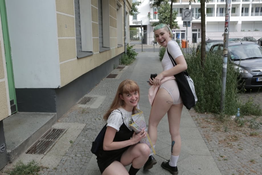 Laney Day and Cassandra bare all posing their perfect emo bodies teasingly outside - 19
