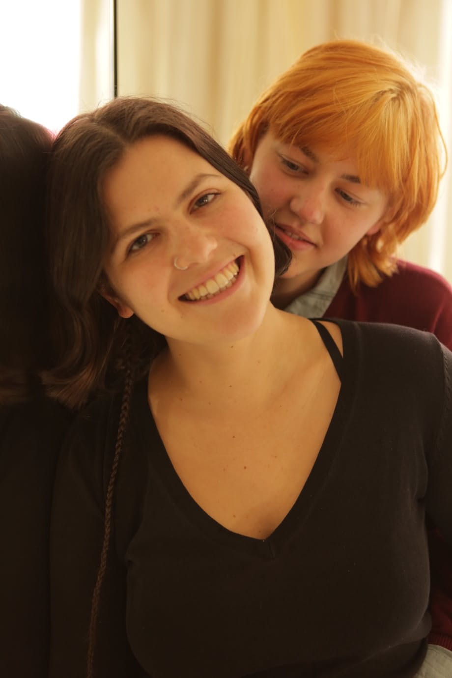 Beatrix and Joan hook up in public before getting naked in a bedroom