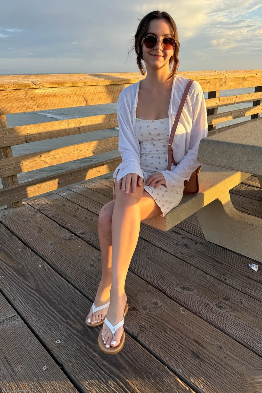 Hot teenage Serena Hill strips completely naked on vacation - 1