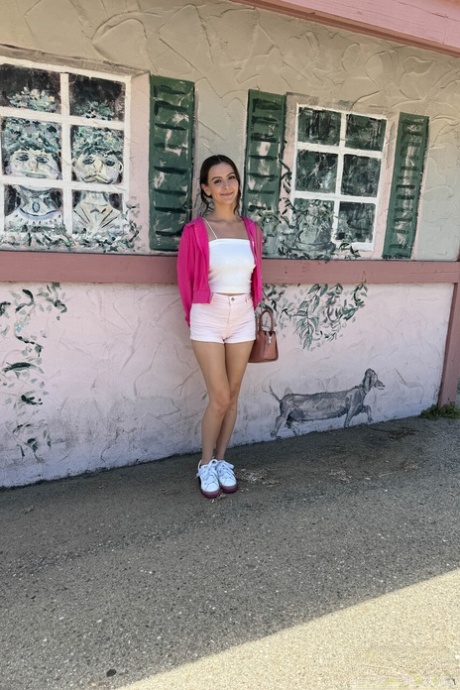Hot teenage Serena Hill strips completely naked on vacation - 6