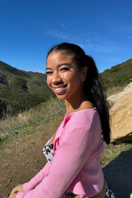 Ameena Green bares it all, teasing the camera with seductive poses revealing tan-lined breasts and bare pussy - 18