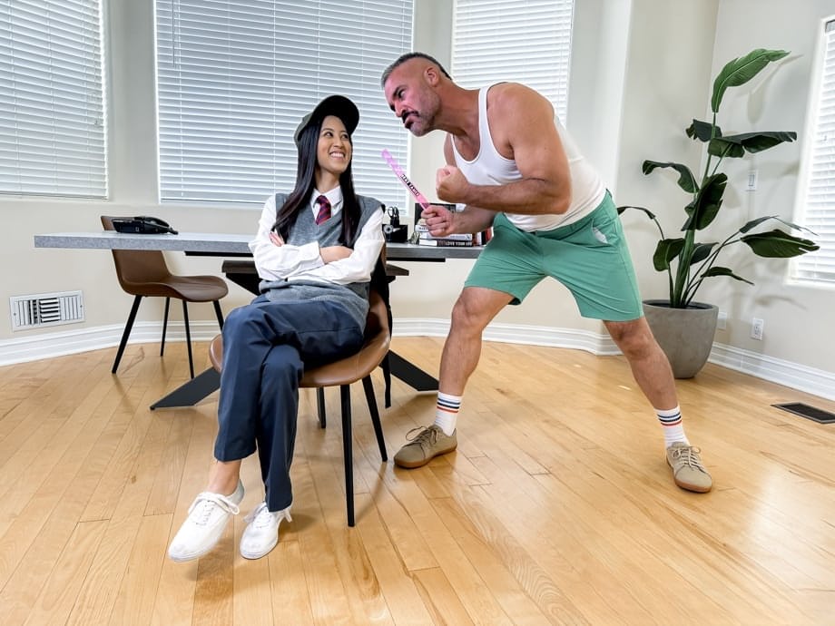 Slutty schoolgirl Alexia Anders bent over the desk taking deep anal pounding from Charles Dera - 7