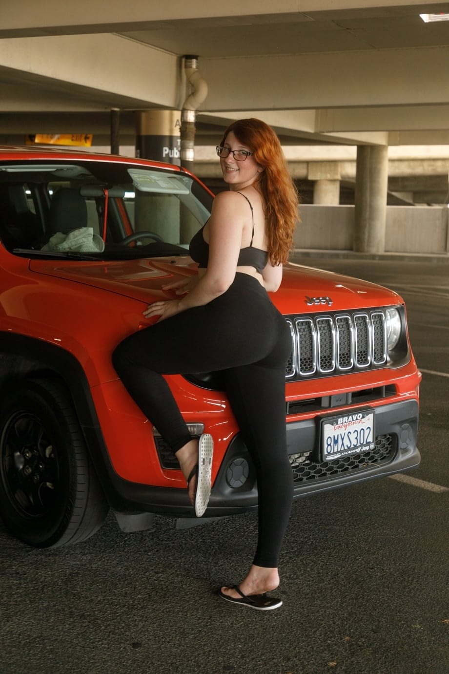 Bess Breast the ginger nerd peels off her glasses to bare her perfect plump booty and juicy big tits - 12