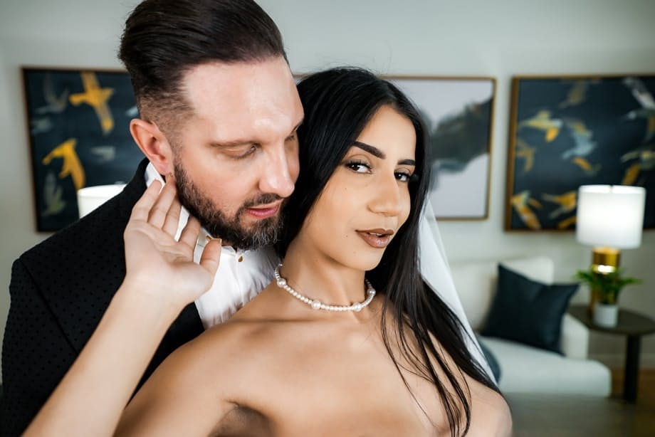 Dark Haired Bride Roxie Sinner Enjoys Passionate Wedding Night Hardcore Fucking - 9
