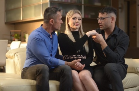 Emmanuel Torquemada leads explicit anal threesome with blonde vixen Georgia Koneva - 3