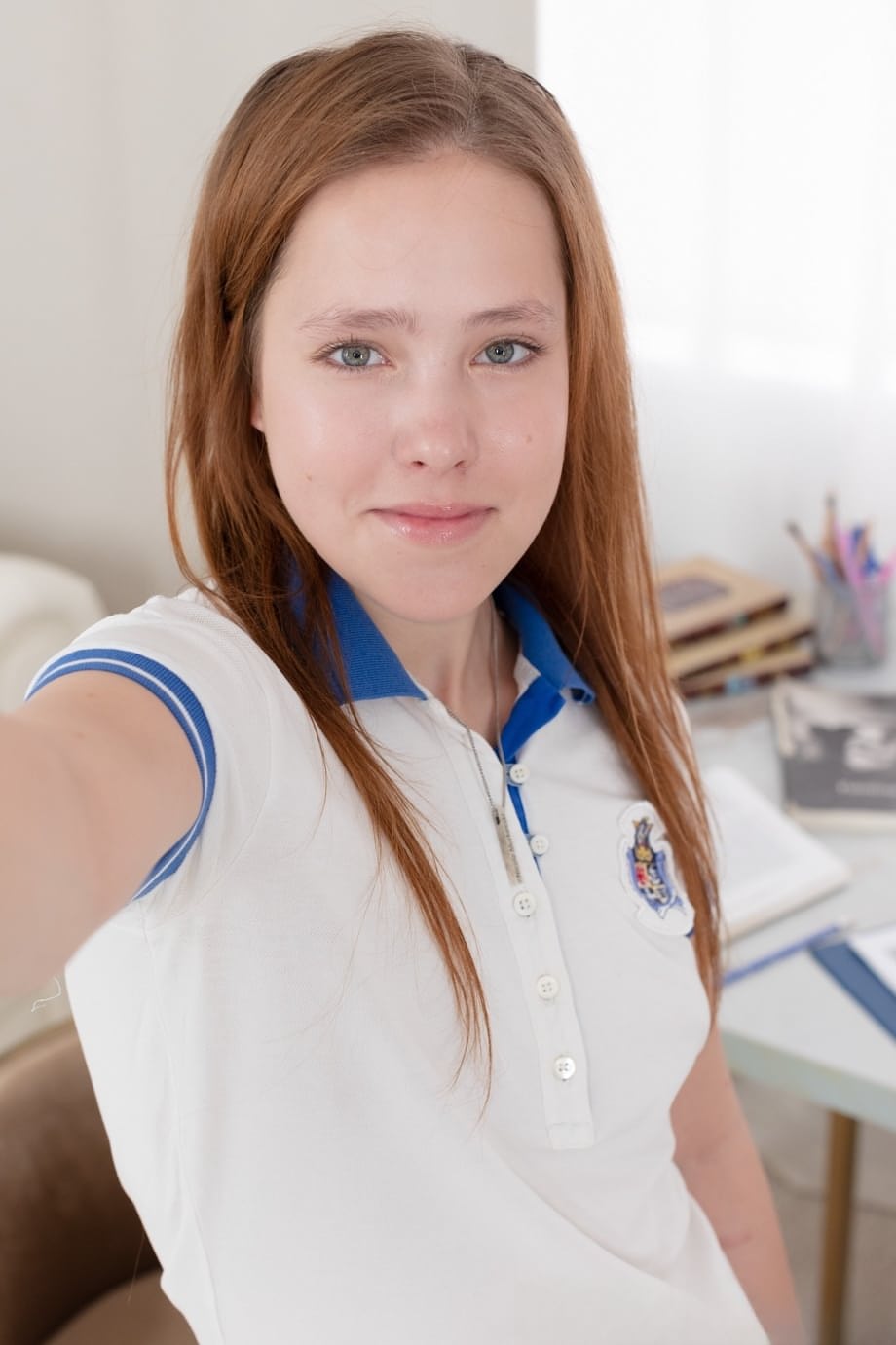 Redheaded Euro teen Nicole Murkovski gets her cunt licked, fucked & creampied