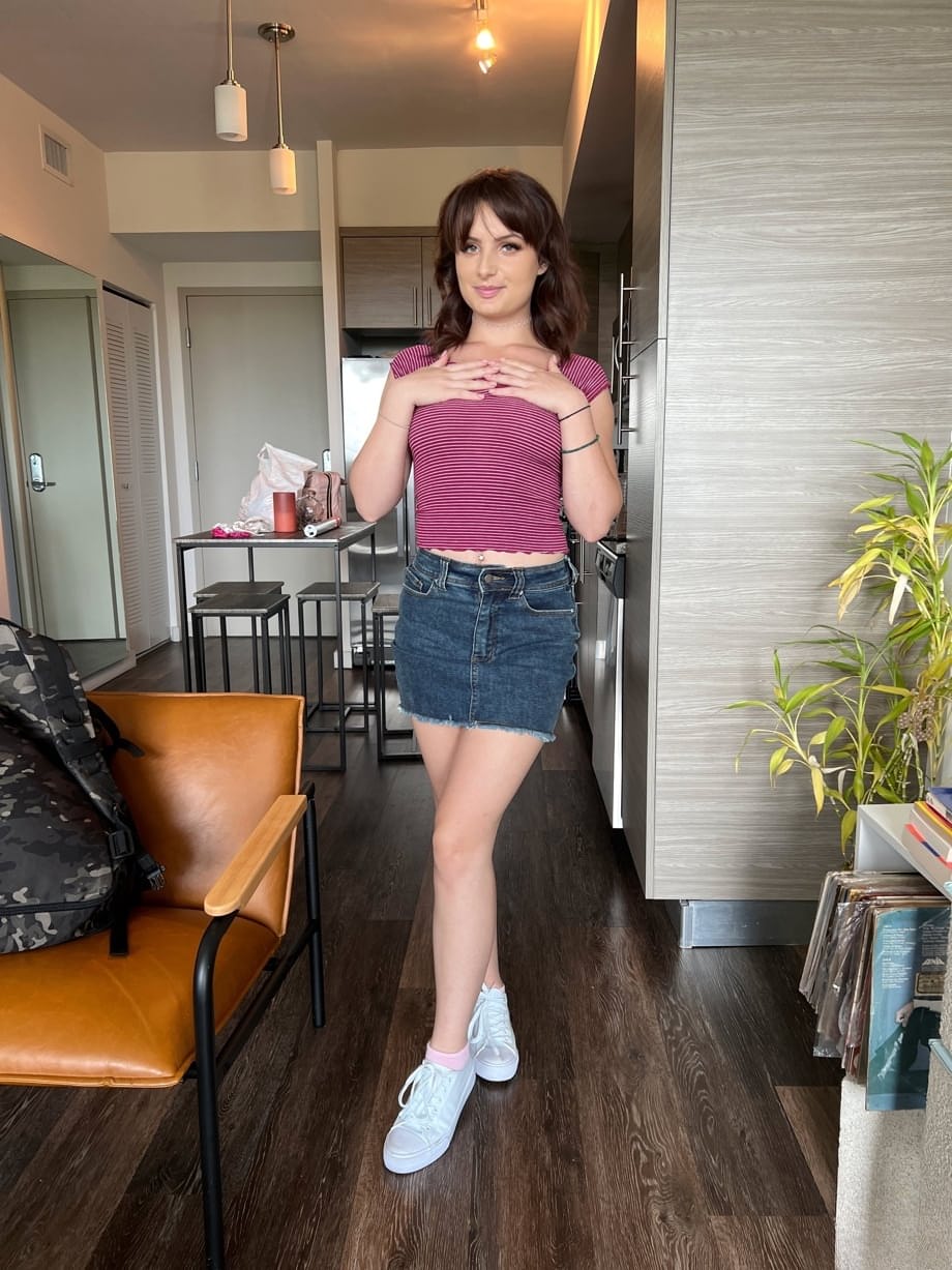 Bare breasted Evie Christian surrenders to taboo stepdad POV pounding - 1
