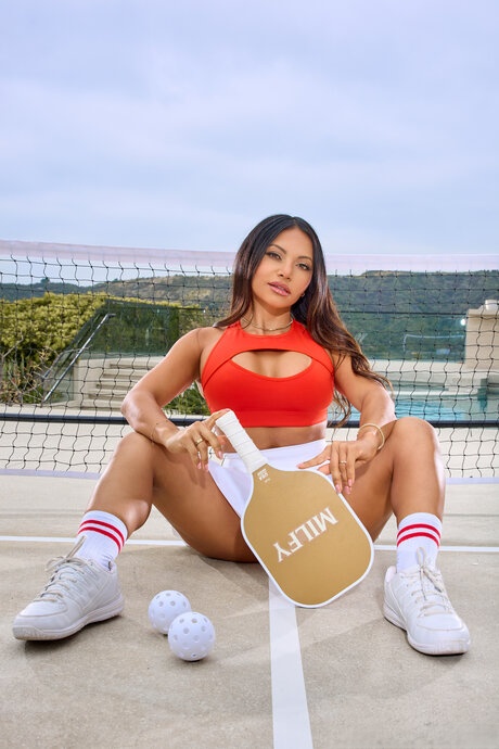 Curvy tennis player Brandy Salazar has anal and vaginal sex with a black man