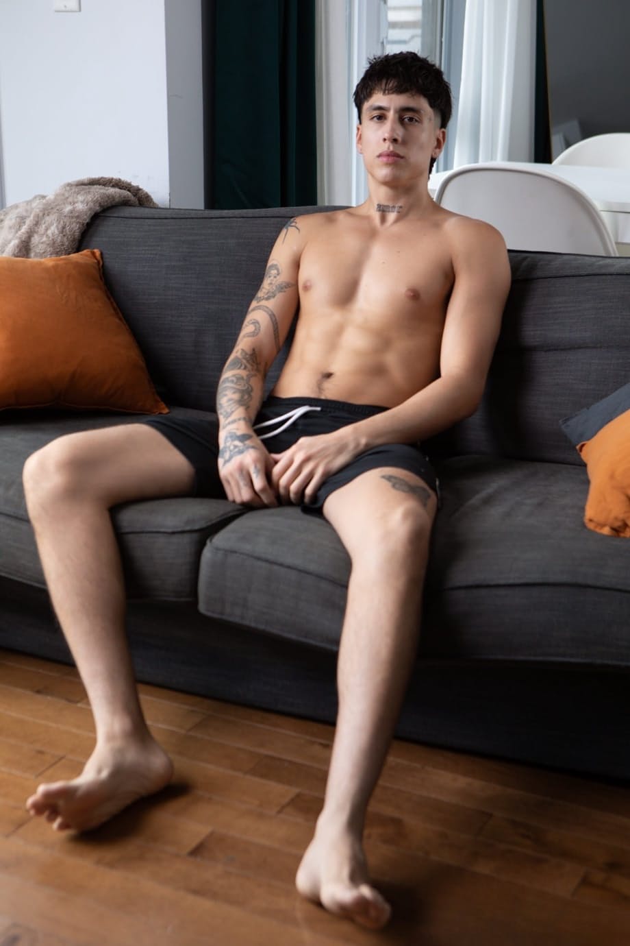 Seb explodes with desire as he and Angel Elias swap throbbing cocks in a heated gay suck session - 4