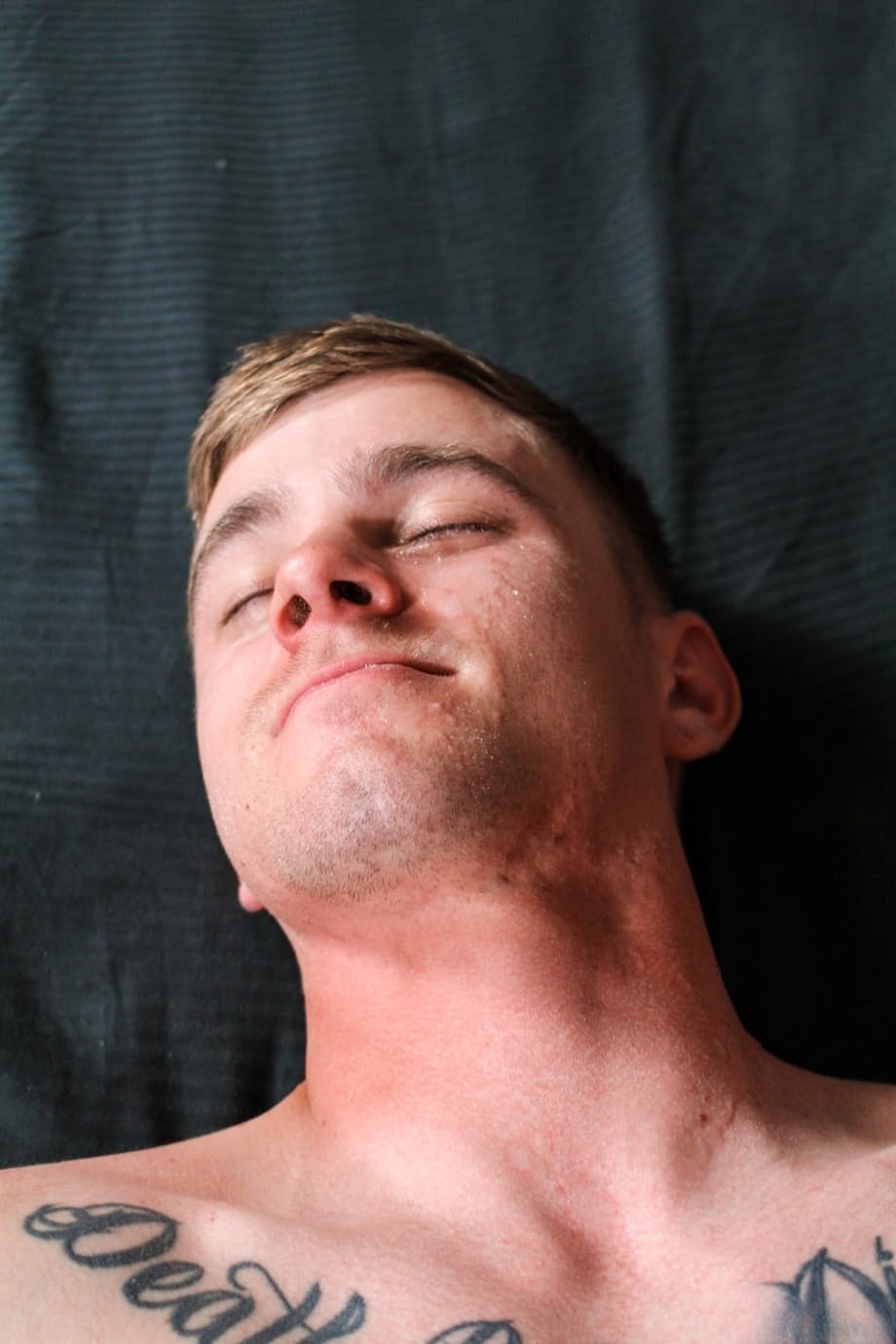 Young soldiers get each other totally naked before having ass to mouth sex