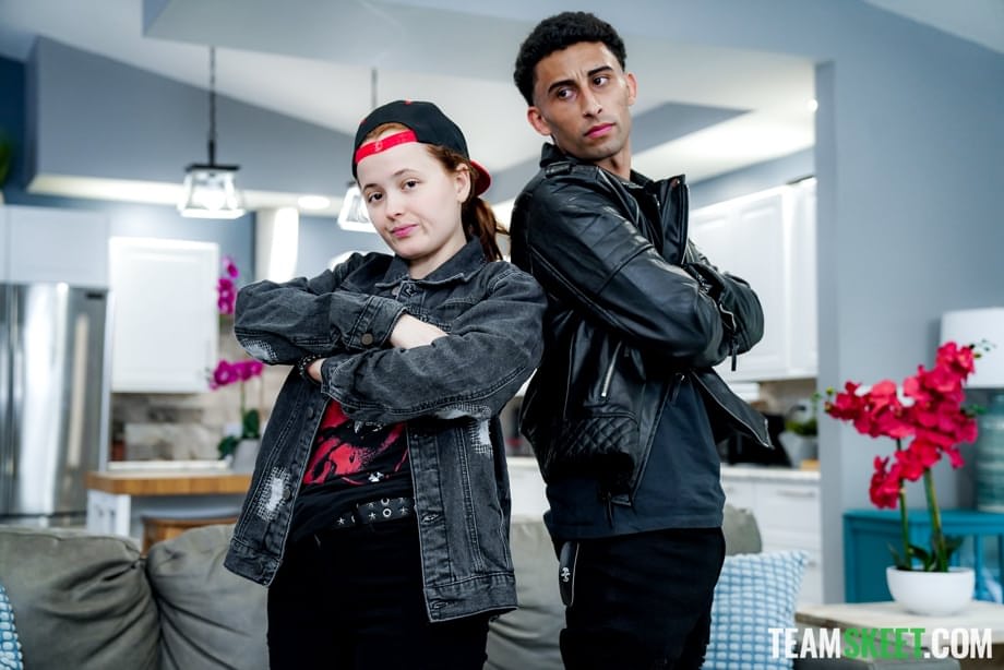 Luca Luv relentlessly pounds the naturally stacked Red Eviee in hardcore stepbrother action - 8
