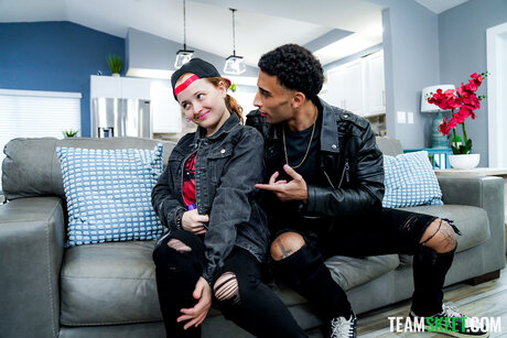 Luca Luv relentlessly pounds the naturally stacked Red Eviee in hardcore stepbrother action - 9