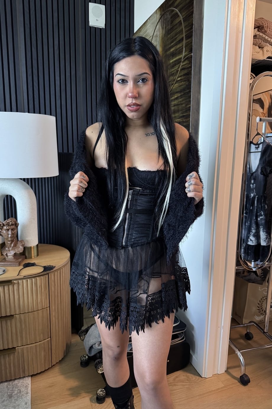 Raven Reverie reveals her juicy teen ass through a sheer mini dress - 20