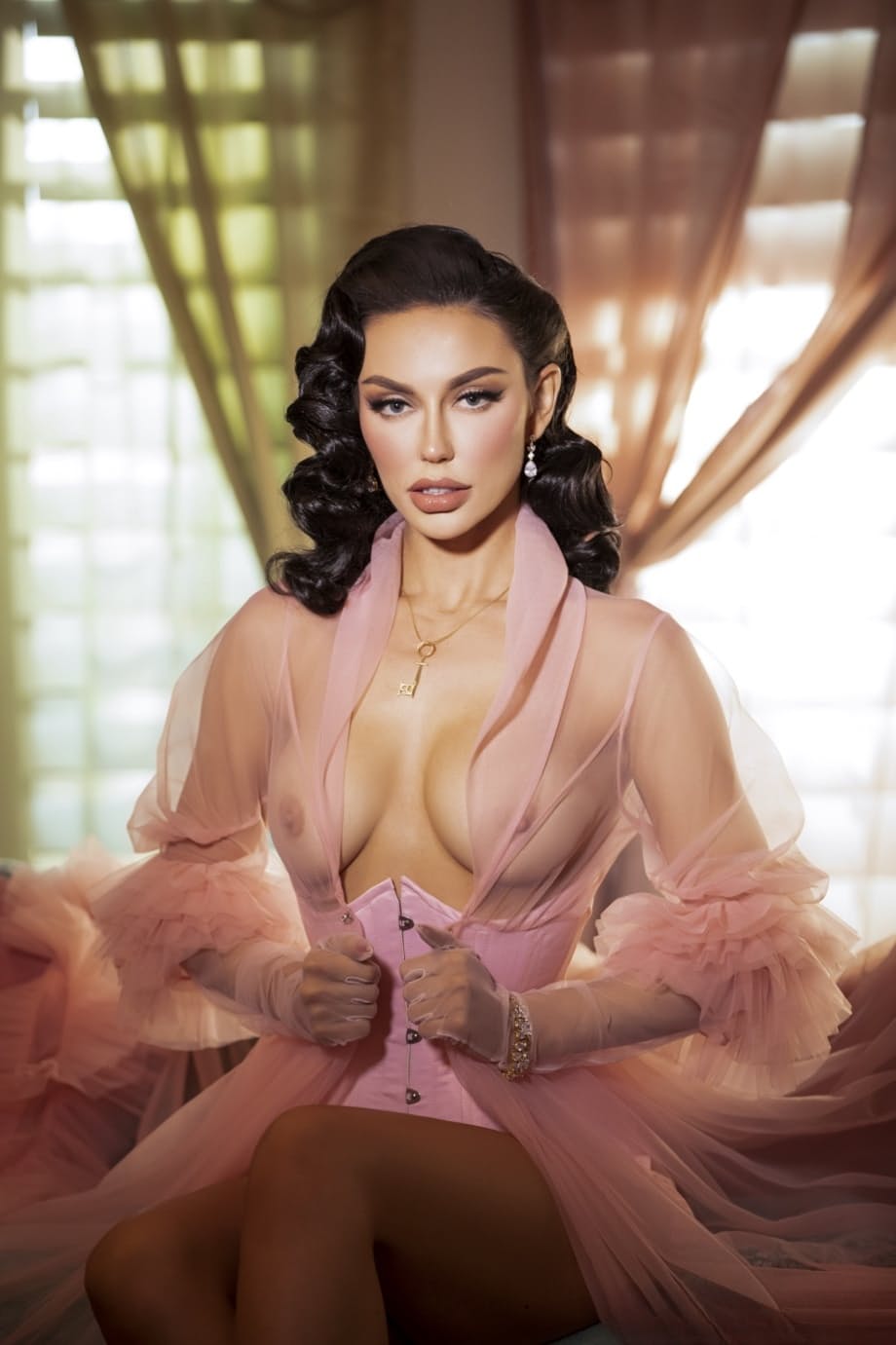 Bryona Ashly strips sensual lingerie to expose her phat bubble butt - 10