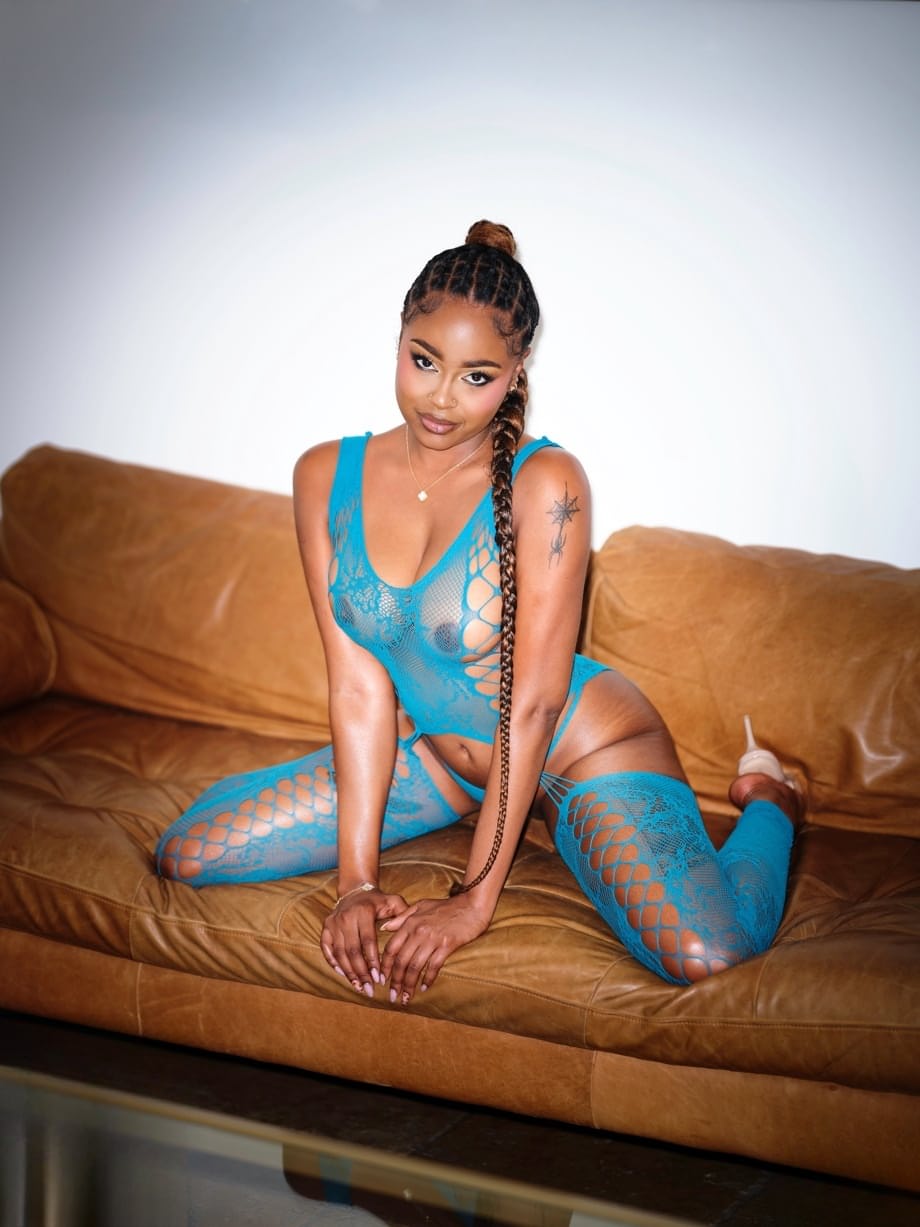 Destiny Mira sfoggia la sua bellezza con una coda di cavallo intrecciata e l'intrigante sensualità della lingerie - 18