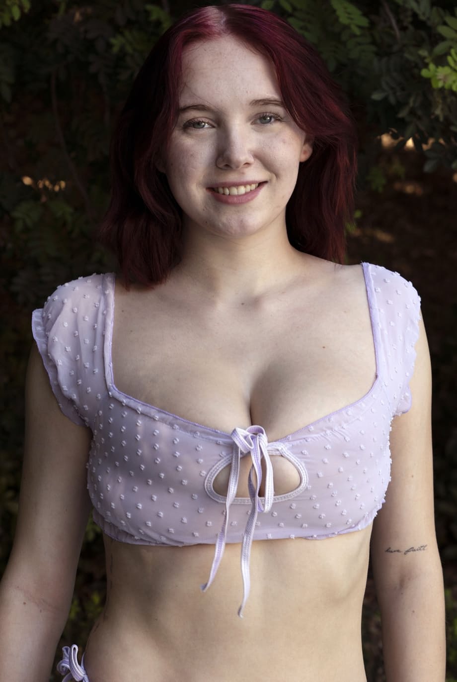 Scarlett Rose bares her massive tits and exposed pussy outdoors like a dirty amateur slut - 16