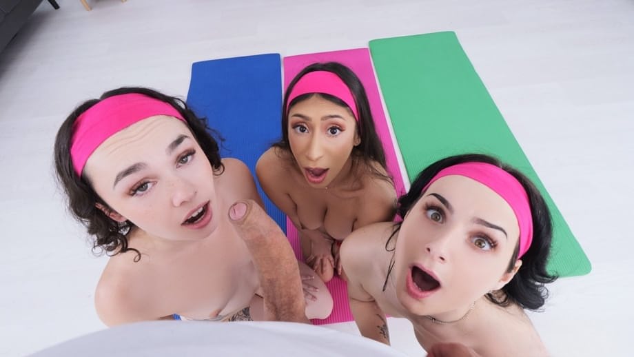 alina voss and her sensual yoga friends worship their coach - 10