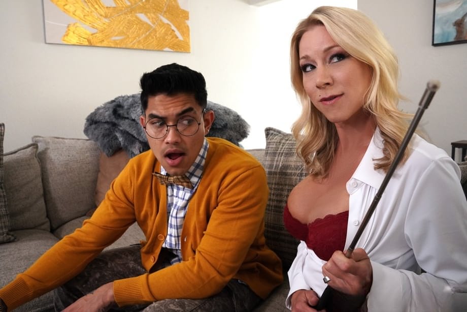 Busty mature blonde Katie Morgan begs her stepson for a hot sticky creampie - 2